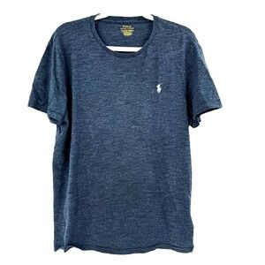 Polo Ralph Lauren Custom Slim Fit Crew Neck T-Shirt Men's XL Heather Blue Preppy
